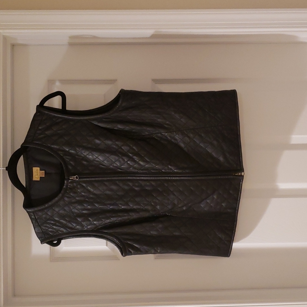 Calson leather vest